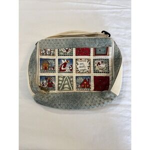 Quilted Cotton Bag‎ Bible Bag Sewing Bag Tote Angel Goose Handle zip top